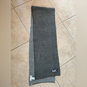 Michael Kors Black and Gray  Scarf shimmering grey